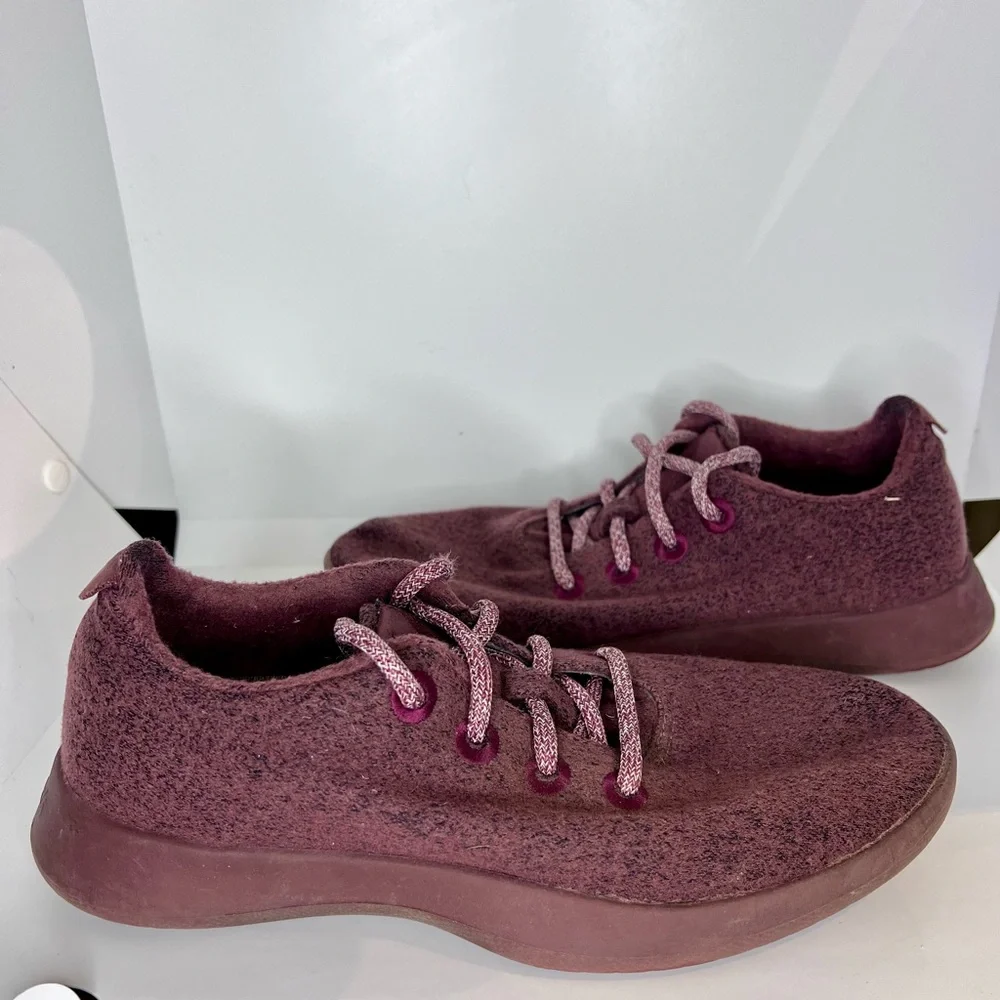Allbirds Wool Runner Comfort‎ Running Athletic Sneakers Shoes Men’s 8 Burgundy - Picture 2 of 7